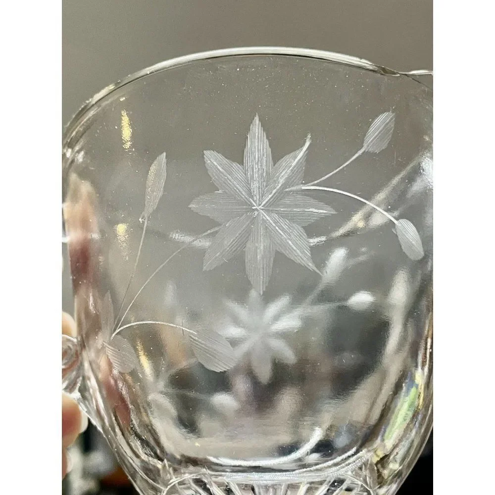 Vintage etched clear